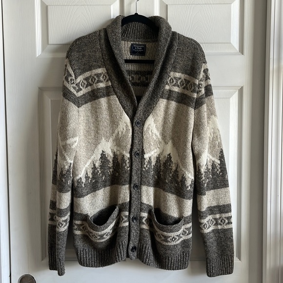Abercrombie u0026 Fitch | Sweaters | Abercrombie Fitch Shawl Collar Cardigan  Sweater Sz L | Poshmark